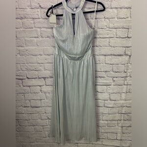 Kensie Metallic Silver Maxi Dress